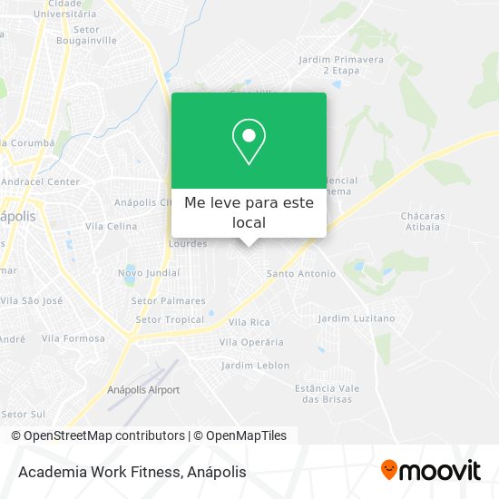 Academia Work Fitness mapa