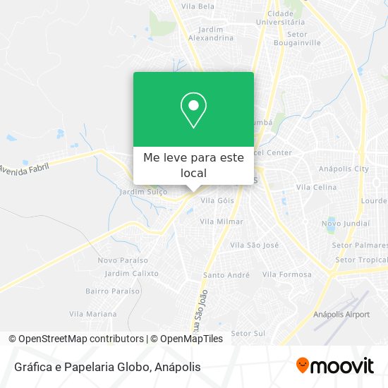 Gráfica e Papelaria Globo mapa
