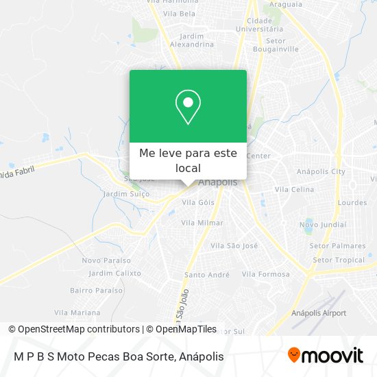 M P B S Moto Pecas Boa Sorte mapa