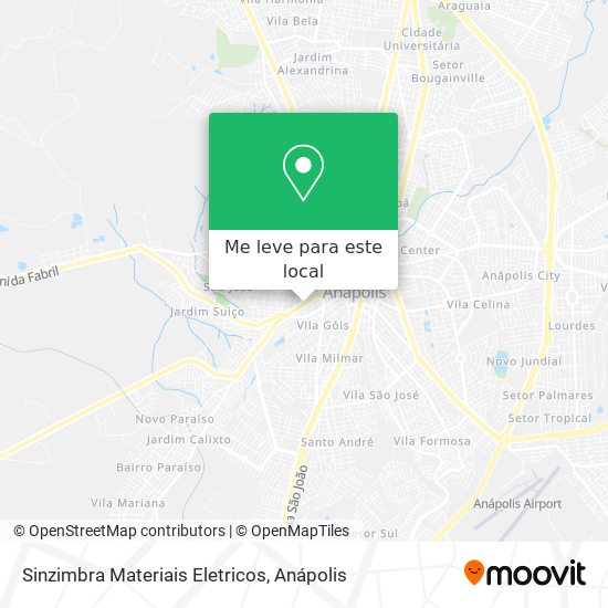 Sinzimbra Materiais Eletricos mapa