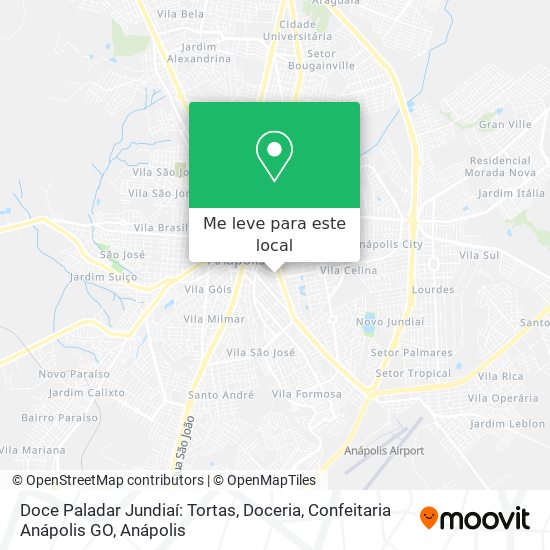 Doce Paladar Jundiaí: Tortas, Doceria, Confeitaria Anápolis GO mapa