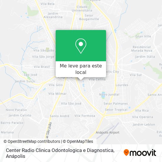 Center Radio Clinica Odontologica e Diagnostica mapa