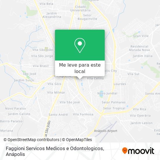 Faggioni Servicos Medicos e Odontologicos mapa