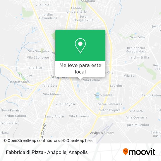 Fabbrica di Pizza - Anápolis mapa
