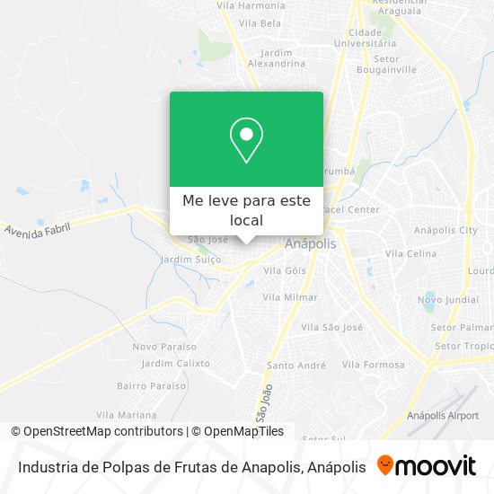 Industria de Polpas de Frutas de Anapolis mapa