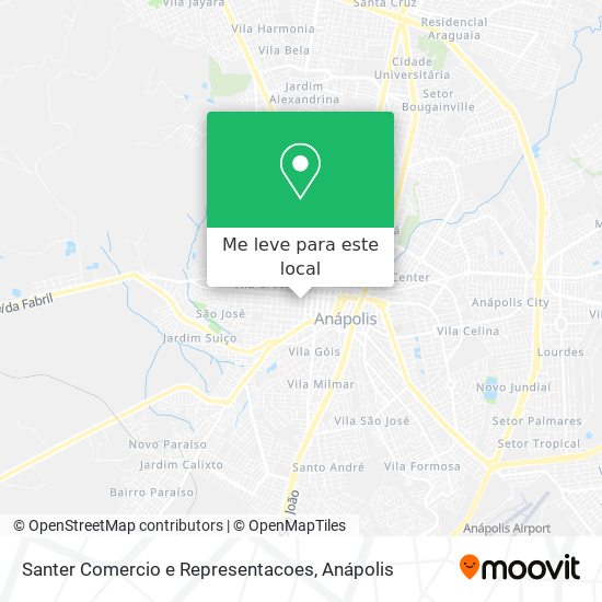 Santer Comercio e Representacoes mapa