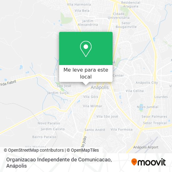 Organizacao Independente de Comunicacao mapa