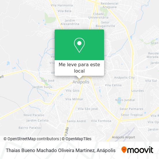 Thaias Bueno Machado Oliveira Martinez mapa