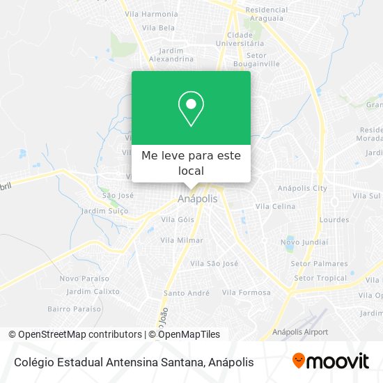 Colégio Estadual Antensina Santana mapa