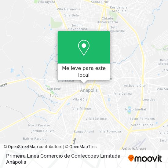 Primeira Linea Comercio de Confeccoes Limitada mapa