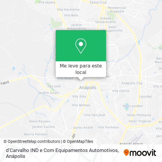 d'Carvalho IND e Com Equipamentos Automotivos mapa