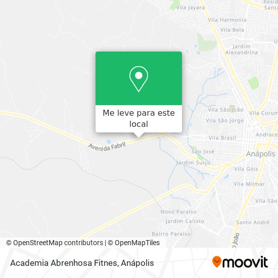 Academia Abrenhosa Fitnes mapa