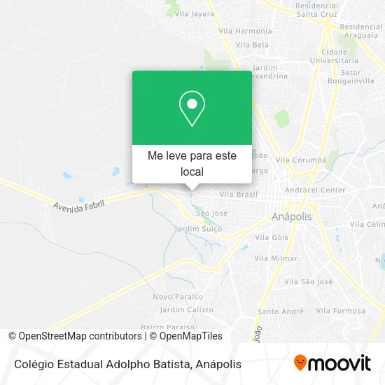 Colégio Estadual Adolpho Batista mapa