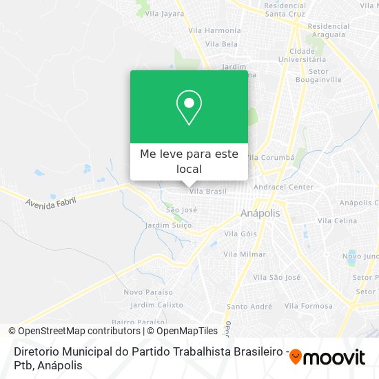 Diretorio Municipal do Partido Trabalhista Brasileiro -Ptb mapa