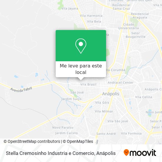 Stella Cremosinho Industria e Comercio mapa