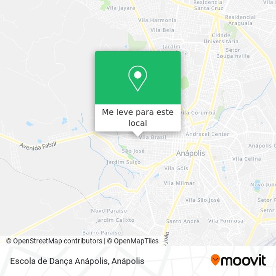 Escola de Dança Anápolis mapa