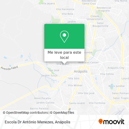 Escola Dr Antônio Menezes mapa