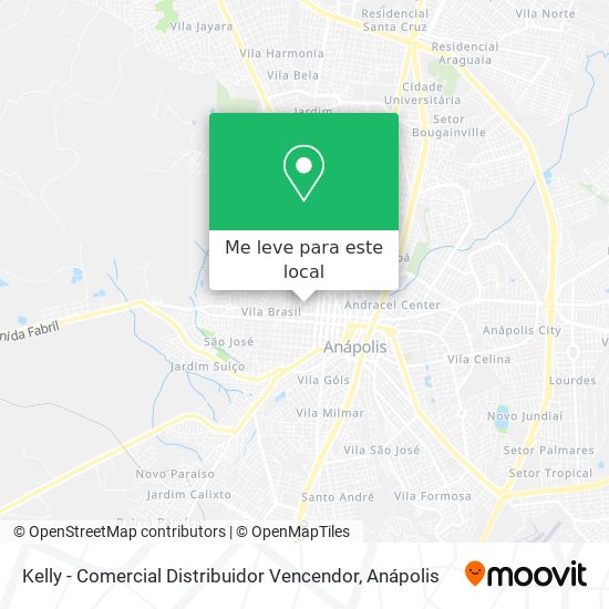 Kelly - Comercial Distribuidor Vencendor mapa