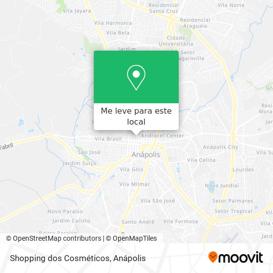 Shopping dos Cosméticos mapa