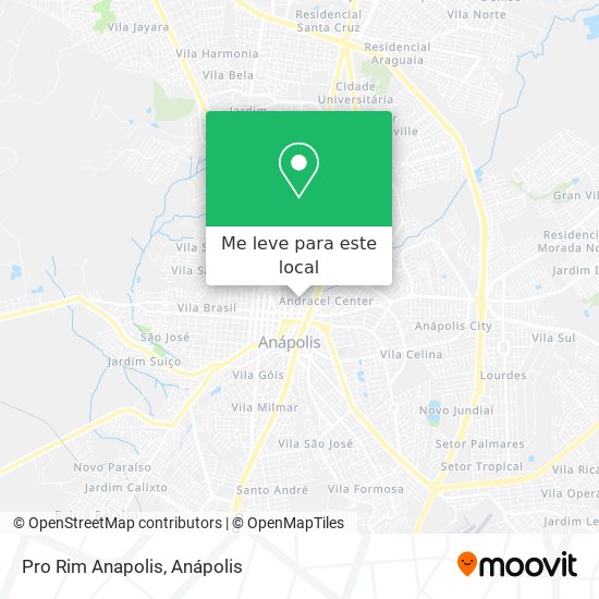 Pro Rim Anapolis mapa