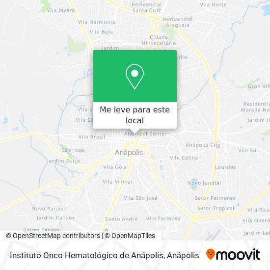 Instituto Onco Hematológico de Anápolis mapa