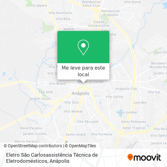 Eletro São Carlosassistência Técnica de Eletrodomésticos mapa