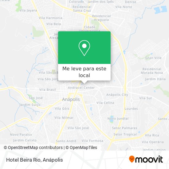 Hotel Beira Rio mapa