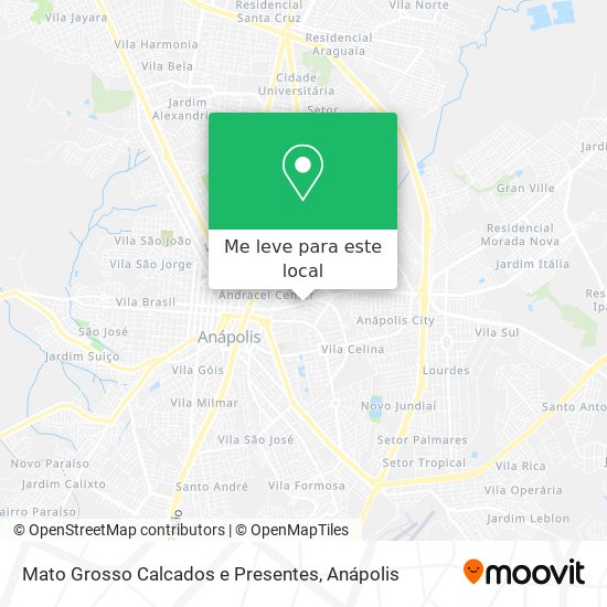 Mato Grosso Calcados e Presentes mapa