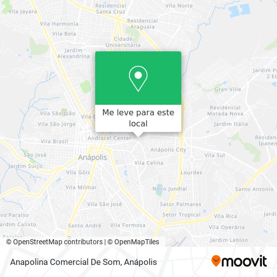 Anapolina Comercial De Som mapa