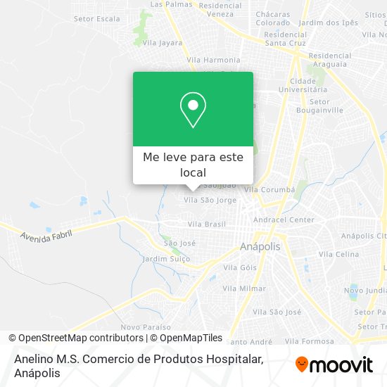 Anelino M.S. Comercio de Produtos Hospitalar mapa