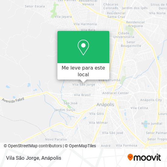 Vila São Jorge mapa