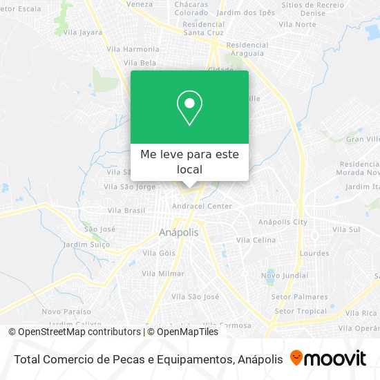 Total Comercio de Pecas e Equipamentos mapa