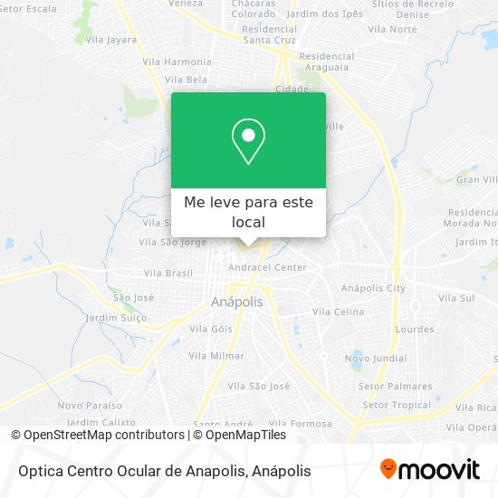 Optica Centro Ocular de Anapolis mapa