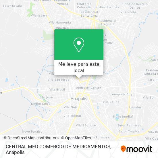 CENTRAL MED COMERCIO DE MEDICAMENTOS mapa