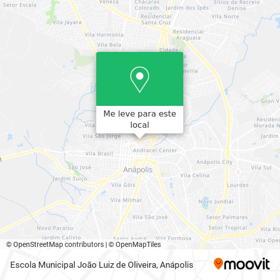 Escola Municipal João Luiz de Oliveira mapa
