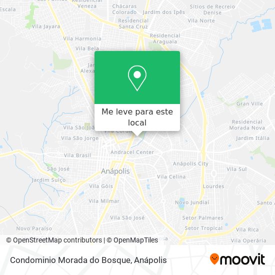 Condominio Morada do Bosque mapa