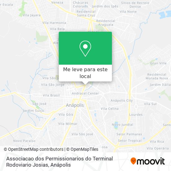 Associacao dos Permissionarios do Terminal Rodoviario Josias mapa