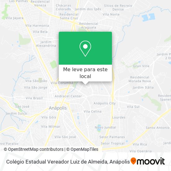 Colégio Estadual Vereador Luiz de Almeida mapa