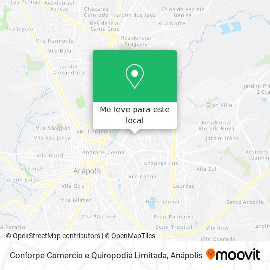 Conforpe Comercio e Quiropodia Limitada mapa