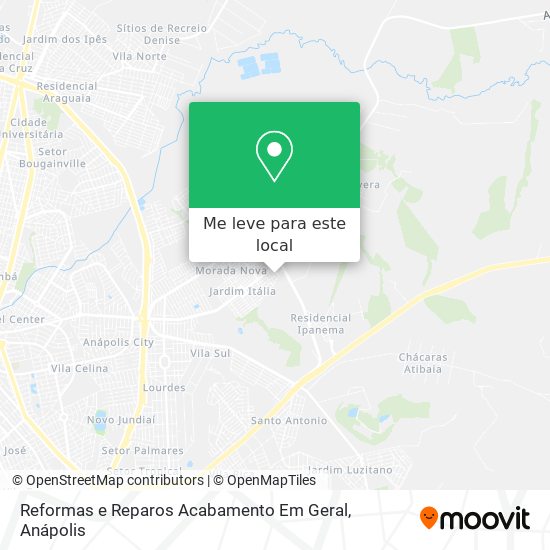 Reformas e Reparos Acabamento Em Geral mapa