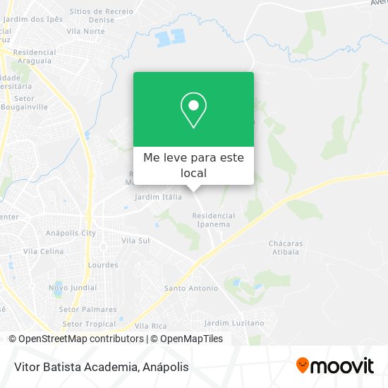 Vitor Batista Academia mapa