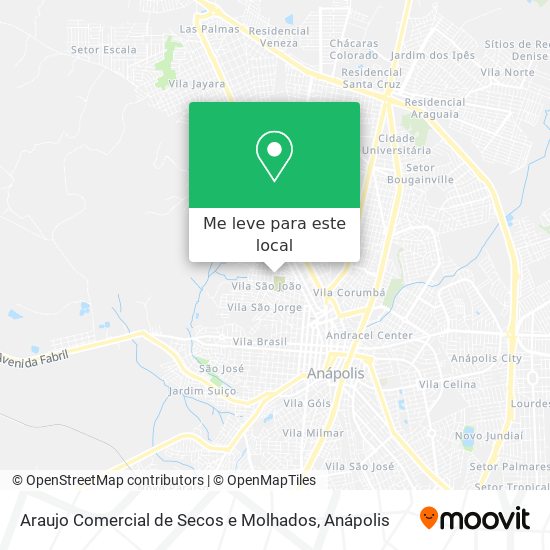 Araujo Comercial de Secos e Molhados mapa