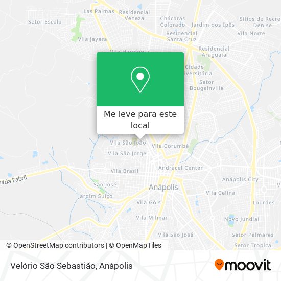 Velório São Sebastião mapa