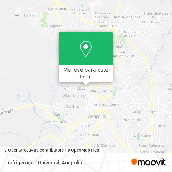 Refrigeração Universal mapa