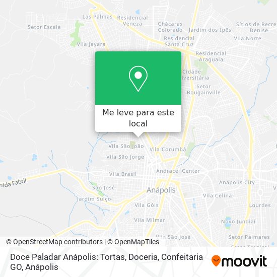 Doce Paladar Anápolis: Tortas, Doceria, Confeitaria GO mapa