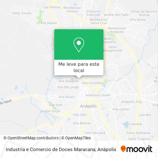 Industria e Comercio de Doces Maracana mapa