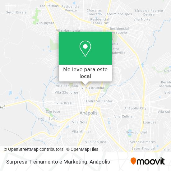 Surpresa Treinamento e Marketing mapa