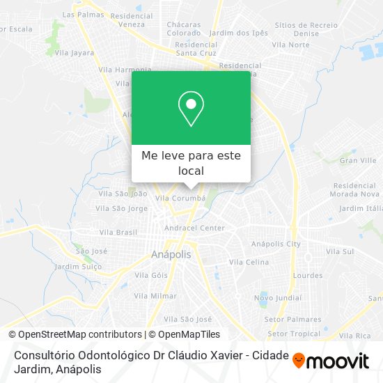 Consultório Odontológico Dr Cláudio Xavier - Cidade Jardim mapa