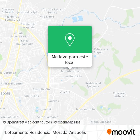 Loteamento Residencial Morada mapa