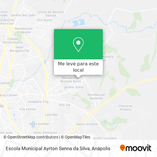 Escola Municipal Ayrton Senna da Silva mapa